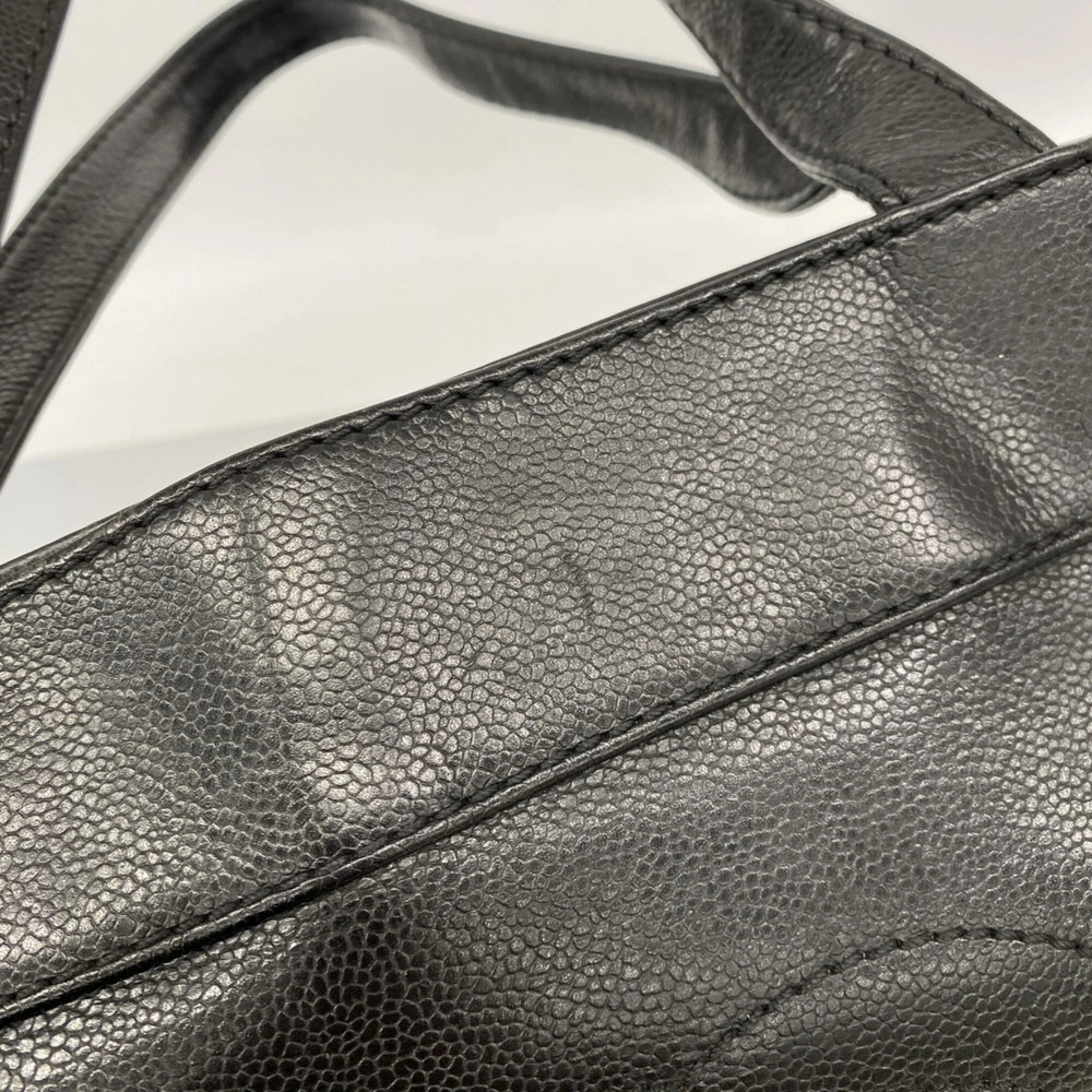 CHANEL Black Caviar Leather Tote Bag - Picture 9 of 10